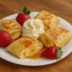 Freshly made sweet or savoury crepes