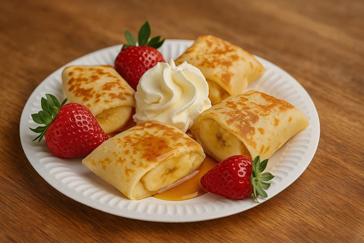 Freshly made sweet or savoury crepes