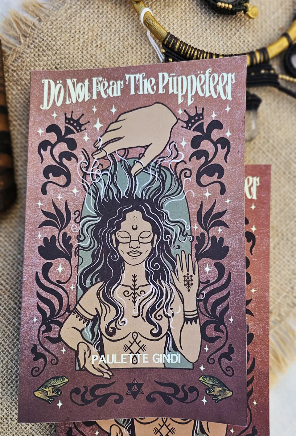 Do not fear the puppeteer, poetry book by Paulette Gindi