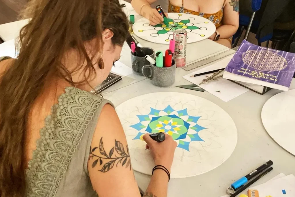Mandala Art Workshop in Nimbin NSW