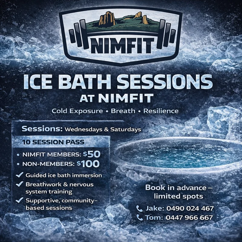 ICE BATH SESSIONS Nimfit Nimbin Gym🧊