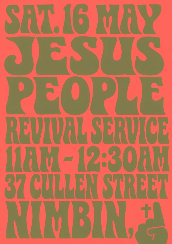 REVIVAL SERVICE, SATURDAY, 16 MAY, 11 AM-12:30 PM, 37 CULLEN STREET NIMBIN