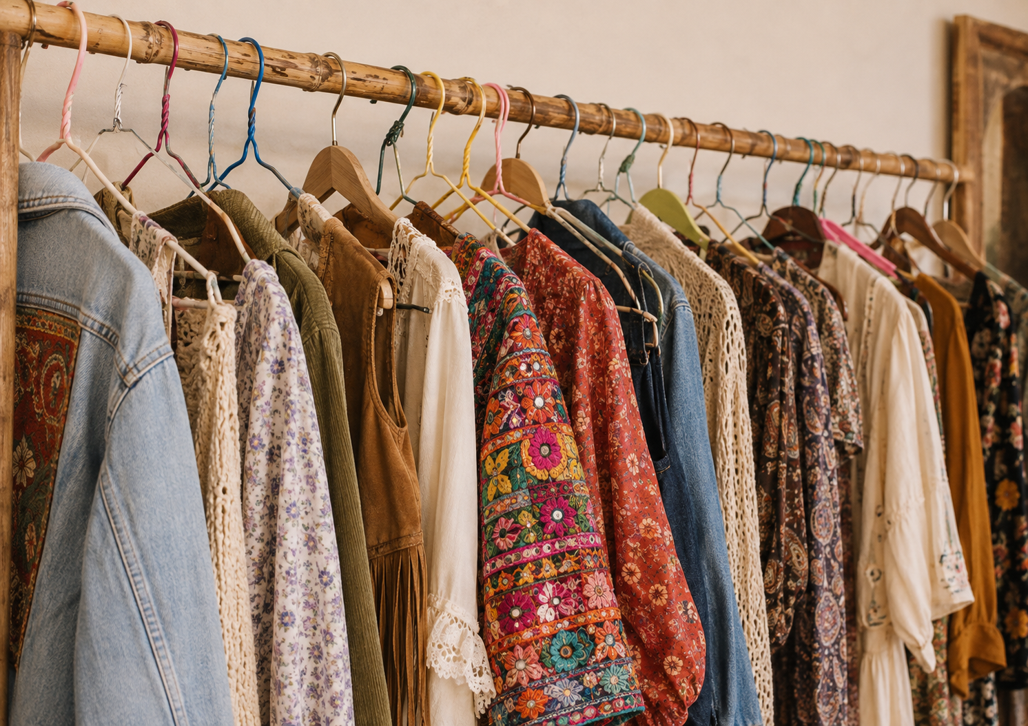 Vintage and preloved market in Nimbin, NSW